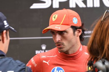 Sao Paulo (sp), Brazilya 11 / 02 / 2024 sürücü Carlos Sainz - Carlos Sainz # 55 sao paulo gp sprint yarışından sonra, bu cumartesi (2), Interlagos yarış pistinde (julio dpaula / thenews2)