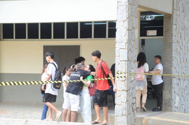 Natal (rn) 11 / 03 / 2024 - hareket / enem / test / rn - öğrencilerin Ufrn 'daki ilk hafta sonu hareketi. 3 ve 11 Kasım tarihlerinde yapılan test, yüksek öðrenime eriþimin ana biçimidir (jose aldenir / thews2)