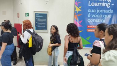 Sao Paulo (sp), 11 / 03 / 2024 - eğitim / enem / giriş / öğrenciler / sp - ulusal lise sınavının ilk sınavına girecek öğrenciler için kapılar açıldı - enem at the cruzeiro do sul University in santo amaro (Leandro Chemalle / thenews2)