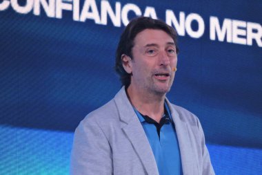 Sao Paulo (sp), Brezilya 11 / 04 / 2024 - kamyon ve ağır araç üreticisi scania fırlatılışını pazartesi sabahı Jabaquara 'daki sao paulo fuarında sundu (leandro chemalle / thenews2)