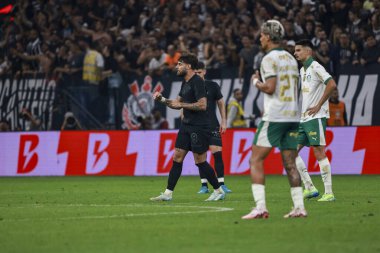 Sao Paulo (sp), Brezilya 11 / 04 / 2024 - Corinthians oyuncusu Yuri Alberto, Corinthians ve Palmeiras arasında oynanan ve 2024 Brezilya futbol şampiyonasının 32. turu (leco viana / thenews2)