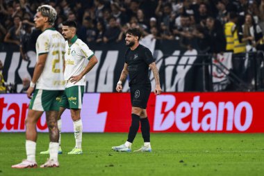 Sao Paulo (sp), Brezilya 11 / 04 / 2024 - Corinthians oyuncusu Yuri Alberto, Corinthians ve Palmeiras arasında oynanan ve 2024 Brezilya futbol şampiyonasının 32. turu (leco viana / thenews2)