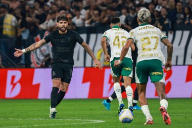 Sao Paulo (sp), Brezilya 11 / 04 / 2024 - Corinthians oyuncusu Yuri Alberto, Corinthians ve Palmeiras arasındaki maçta, 2024 Brezilya futbol şampiyonasının 32. turu (leco viana / thews2) için geçerlidir.)