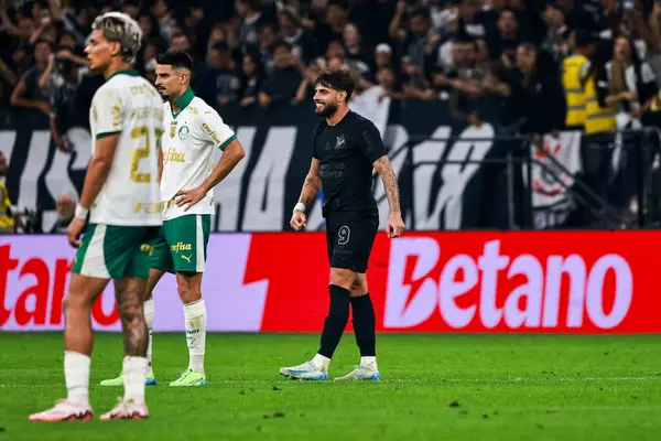 Sao Paulo (sp), Brezilya 11 / 04 / 2024 - Corinthians oyuncusu Yuri Alberto, Corinthians ve Palmeiras arasında oynanan ve 2024 Brezilya futbol şampiyonasının 32. turu (leco viana / thenews2)