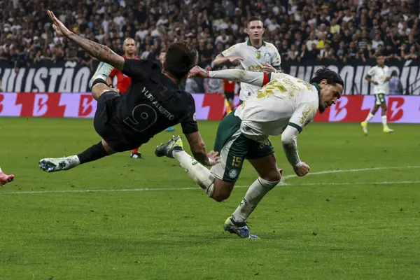 Sao Paulo (sp), Brazil 11 / 04 / 2024 - Corinthians oyuncusu Yuri alberto in, Corinthians ve palmeiras arasındaki maç, 2024 Brezilya futbol şampiyonasının 32. turu için geçerlidir (leco viana / theenews2)