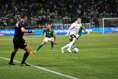 Sao Paulo (sp), 11 / 08 / 2024 - Brezilya / Palmeiras vs gremio - Palmeiras oyuncusu Marcos rocha Palmeiras ve Gremio arasındaki maçta, 2024 Brezilya Futbol Şampiyonası 'nın 33. turu (leco viana / thenews2)