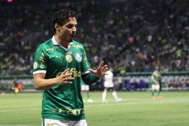 Sao paulo (sp), 11 / 08 / 2024 - Brezilya / Palmeiras vs gremio - Palmeiras oyuncusu Raphael veiga, Palmeiras ve Gremio arasındaki maç sırasında, 2024 Brezilya Futbol Şampiyonası 'nın 33. turu için geçerlidir (leco viana / thenews2)