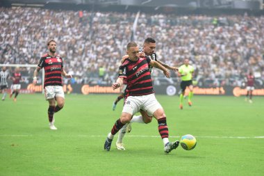 Belo horizonte (mg), 10/23/2024- south american cup/ atletico/flamengo  the player paulinho from atletico mineiro, during the match between atletico mineiro and flamengo valid for south american cup, held at the mineirao stadium (paulo ti / thenews2) clipart