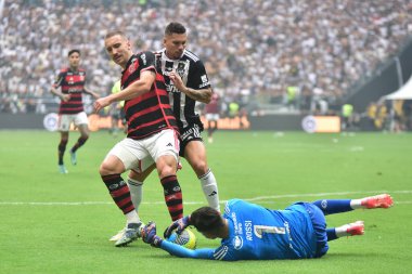 Belo horizonte (mg), 10 / 23 / 2024 - Güney Amerika Kupası / atletico mineiro 'dan Paulinho, atletico mineiro ve flamengo arasında oynanan maçta Mineirao Stadyumu' nda (Paulo ti / thews2)