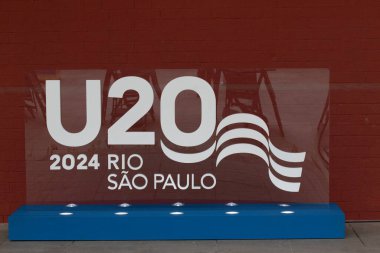 Rio de janeiro,(rj),11/14/2024 - the mayor of rio de janeiro eduardo paes participated in the u20 panel at the opening of the g20 at the utopia warehouse located in the port area in downtown rio de janeiro (erica martin / thenews2) clipart