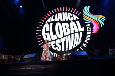 Rio de Janeiro (rj), Brezilya 14 / 11 / 2024 First Lady Janja Lula da Silva açlık ve yoksulluğa karşı küresel ittifak festivalinin açılışında Brezilya 'nın müziğini g20' de kutluyor