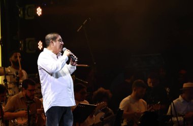 Rio de Janeiro (rj), Brezilya 15 / 11 / 2024 şarkıcı Zeca Pagodinho, küresel ittifak festivalinde açlık ve yoksulluğa karşı düzenlenen bir gösteride, düzinelerce ilgi çeken bir festival olan g20 'de Brezilya müziğini kutluyor. 
