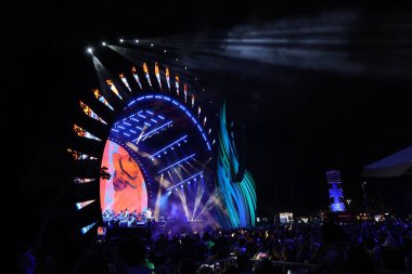 Rio de janeiro (rj), Brazil 15//11/2024 singer zeca pagodinho during a show at the global alliance festival against hunger and poverty celebrates brazilian music at g20, a festival with dozens of attractions  clipart