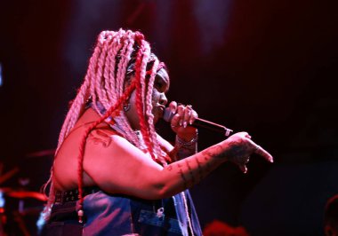 Rio de Janeiro (rj), Brezilya 15 / 11 / 2024 şarkıcı Marcelle motta, açlık ve yoksulluğa karşı küresel festival ittifakında düzenlenen bir gösteride Brezilya müziğini kutluyor (leco viana / thenews2)