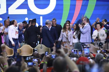 Rio de Janeiro (rj), 11 / 16 / 2024 - G20 sosyal kapanış ve Rio de Janeiro cumhurbaşkanları arasında resmi belge transferi. (Leco Viana / Newws2)