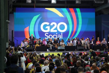 Rio de Janeiro (rj), 11 / 16 / 2024 - G20 sosyal kapanış ve Rio de Janeiro cumhurbaşkanları arasında resmi belge transferi. (Leco Viana / Newws2)