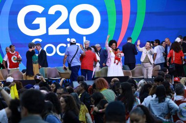 Rio de Janeiro (rj), 11 / 16 / 2024 - G20 sosyal kapanış ve Rio de Janeiro cumhurbaşkanları arasında resmi belge transferi. (Leco Viana / Newws2)