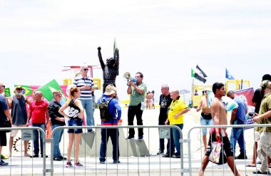 Rio de Janeiro (rj), 11 / 17 / 2024 - Botafogo ve copacabana arasında 17 Kasım 2024 günü öğleden sonra Rio de Janeiro şehrinde çekilen sosyal g20 görüntüleri için güvenlik hareketi. (Onofre Veras / Yeni2)
