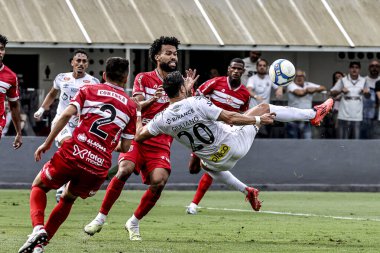 Santos (sp), 11 / 17 / 2024 - futbol / santos / crb / brrazilian / sp- player Matheus, Santos ve crb arasındaki maç sırasında, Santos şehrinde 17 Kasım 2024 tarihinde düzenlenen 2024 Brezilya şampiyonası için geçerlidir. (pedro paulo diaz / the new ws2)