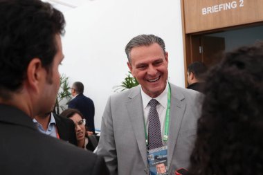 Rio de Janeiro (rj), 11 / 18 / 2024 - Brezilya Tarım ve Hayvancılık Bakanı Carlos Favaro, Arjantin ile mutabakat anlaşması imzaladıktan sonra basın toplantısı düzenledi. (leco viana\ yeni2))