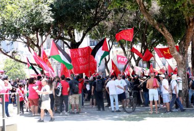 Rio de Janeiro (rj), Brezilya 11 / 18 / 2024 - Özgür Filistin ve Orta Doğu 'da, Rio de Janeiro şehrinin merkezinde, g20' nin ortasında (onofre veras / thenews2)