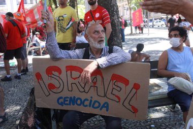 Rio de Janeiro (rj), Brezilya 11 / 18 / 2024 - Özgür Filistin ve Orta Doğu 'da, Rio de Janeiro şehrinin merkezinde, g20' nin ortasında (onofre veras / thenews2)