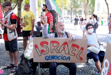 Rio de Janeiro (rj), Brezilya 11 / 18 / 2024 - Özgür Filistin ve Orta Doğu 'da, Rio de Janeiro şehrinin merkezinde, g20' nin ortasında (onofre veras / thenews2)