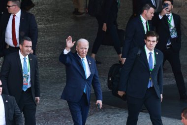 Rio de Janeiro (rj), Brezilya 11 / 18 / 2024 - Amerika Birleşik Devletleri Başkanı Joe Bibie G20 zirvesinden ayrılıyor. Zirvede dünyanın en büyük 19 ekonomisinden devlet başkanları bir araya geliyor (leco viana / theenews2)