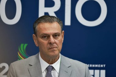 Rio de janeiro (rj), 11/18/2024 - brazilian minister of agriculture and livestock carlos favaro speaks to the press at a press conference after signing a memorandum of understanding with argentina. (leco viana \ thenews2) clipart