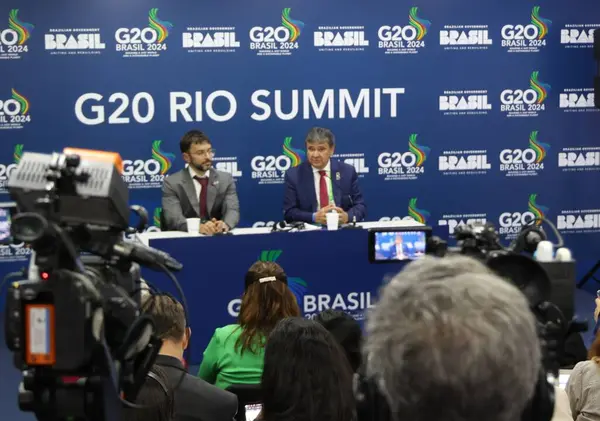 Rio de Janeiro (rj), 11 / 18 / 2024 - Kalkınma ve Sosyal Yardım Bakanı, Aile ve Açlıkla Mücadele Bakanı Welligton Dias basına konuştu. (Leco Viana / Newws2)     