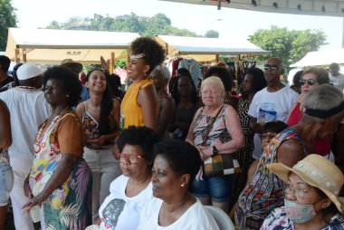 Rio de Janeiro (RJ), Brezilya 11 / 20 / 2024 - Rio de Janeiro şehir merkezinde Zombie dos Palmares anıtı (fausto maia / thews2)