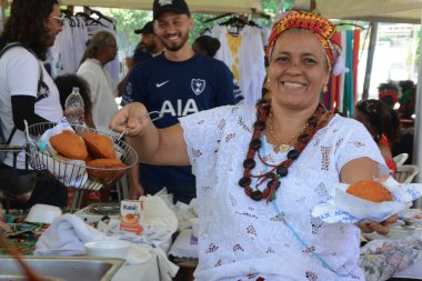 Rio de Janeiro (RJ), Brezilya 11 / 20 / 2024 - Rio de Janeiro şehir merkezinde Zombie dos Palmares anıtı (fausto maia / thews2)