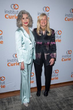 November 01, 2024, new york, new york, usa: (l-r) jane fonda and susan blumenthal attend the marie curie legacy gala 2024 honoring jane fonda at the rainbow room on november 19, 2024(credit: m10s / tthenews2) clipart