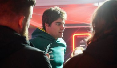 Formül 1 Las Vegas Grand Prix. 20 Kasım 2024, Las Vegas, Nevada, ABD: fernando alonso ve Lance Walk of Aston Martin 21-23 Kasım 2024 tarihleri arasında Las Vegas Grand Prix 'de basın toplantısı düzenledi. (niyi fote / the new ws2) 