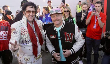 Las Vegas, Nevada, ABD: 21 Kasım 2024 - 21-23 Kasım 2024 tarihleri arasında Las Vegas pistindeki Las Vegas Grand Prix 'e gelen sürücüler. Formül 1 heineken Silver Las Vegas Grand Prix. (Niyi Fote/Thenews2)