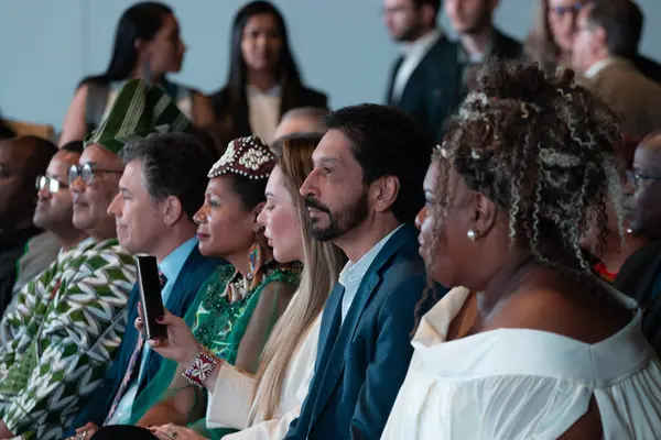 Sao Paulo, (sp) Brazil 11 / 21 / 2024 - Kongo Cumhuriyeti Kraliçesi the Republic of Mayor ricardo nunes ve eşi Regina nunes (fabricio bomjardim / thenews2)