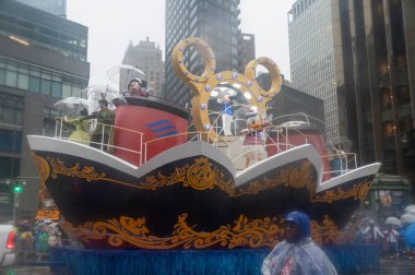 November 28, 2024, new york, new york, usa: disney cruise line's magic meets the seas float moves through the macy's annual thanksgiving day parade (m10s / thenews2) clipart