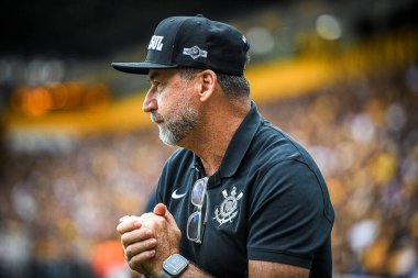 Criciuma, 11 / 30 / 2024 - Corinthians Başkanı Augusto Melo, kriciuma ve Corinthians arasındaki maçtan önce taraftarlardan destek aldı ve bu durum 2024 Brezilya Futbol Şampiyonası 'nın 35. raundunda geçerli oldu (Richard ferrari / the enews2)