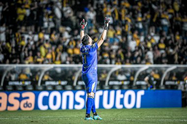 Criciuma (sc), 11 / 30 / 2024 - Criciuma ve Corinthians arasındaki maç sırasında kaleci Gustavo, 2024 Brezilya futbol şampiyonasının 35. turu için geçerlidir (Richard ferrari / thenews2)