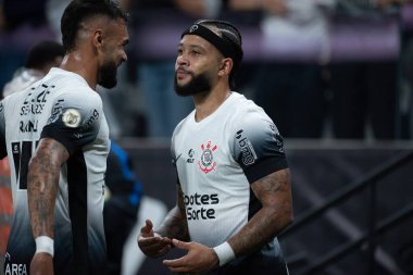 Sao Paulo (sp), Brazil 12 / 03 / 2024 - Memphis depay in a match between corinthians and bahia, Geçerli 37. tur Brezilya futbol şampiyonası (ronaldo barreto / thenews2)