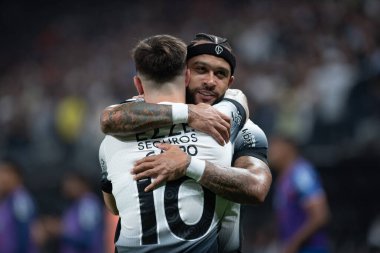 Sao Paulo (sp), Brazil 12 / 03 / 2024 - Memphis depay in a match between corinthians and bahia, Geçerli 37. tur Brezilya futbol şampiyonası (ronaldo barreto / thenews2)