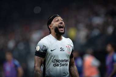 Sao Paulo (sp), Brazil 12 / 03 / 2024 - Memphis depay in a match between corinthians and bahia, Geçerli 37. tur Brezilya futbol şampiyonası (ronaldo barreto / thenews2)