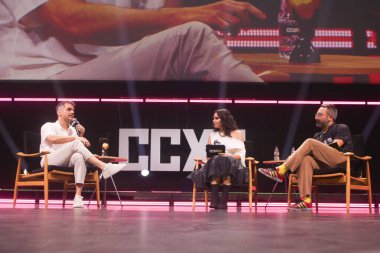 Brezilya, Sao Paulo, 12.06.2024 - Banco do Brasil 'in omlet sahnesinde yaptığı konuşmada aktör Wagner moura, ccxp 2024 sırasında, çok sayıda sanatçı, oyuncu ve film yapımcısını Sao Paulo' ya getirme sözü verdi. (Joel Rmero/Thenews2)