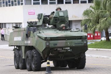 Rio de Janeiro (rj), Brezilya - Marcilio dias deniz hastanesinin mürettebatının ve kullanıcılarının güvenliğini garanti altına almak için, Brezilya donanması, kendi yetki alanı dahilinde, deniz piyadeleriyle birlikte hareket edecektir (jose lucena / thews2)