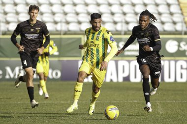 Tondela (pt) 15 / 12 / 2024 - cd tondela x portimonense bebeto tondela player, liga Portekiz 2 meu superin 14. turu için geçerlidir, Joao Cardoso Stadyumu 'nda (alexandre gomes / thews2)