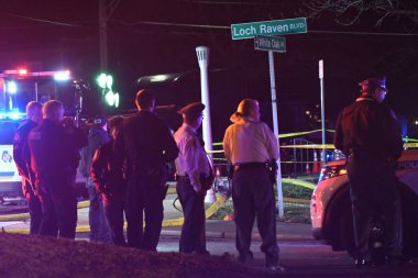 Johnson Cenaze Evi 'ndeki toplu çatışmada bir kişi ölmüş, dokuz kişi de Maryland, Baltimore' da yaralanmış. 17 Aralık 2024 Salı, Baltimore County, Maryland, ABD (Kyle Mazza / the Newws2)