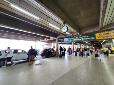 Sao Paulo (SP), Brazil 12/21/2024  departure/movement/bus station/SP  movement at the Tiete bus terminal, on departure for Christmas, this Saturday, December 21, 2024. (Leco Viana / Thenews2)  clipart