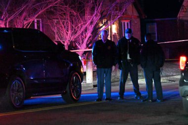 Paterson Devlet Okulu 25, Vernon Bulvarı, New Jersey 'de vurulduktan sonra hastaneye nakledilmiş. Pazartesi, 6 Ocak 2025, Paterson, New Jersey, ABD (Kyle Mazza / thews2)