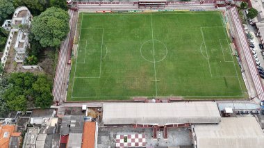 Sao paulo (sp), Brezilya 1 / 08 / 2024 sezonundan önce stadyumun havadan görünüşü, 2. Raund copinha sicredi 2025 'te Conde Rodolfo crespi Stadyumu' nda (leco viana / thenews2)