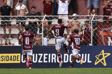 Sao paulo (sp), Brazil 01 / 08 / 2025 Juventus ile Portuguesa Santista arasındaki maç, Conde rodolfo crespi Stadyumu 'nda (leco viana / thenews2) 2. tur copinha sicredi 2025 için geçerlidir.)